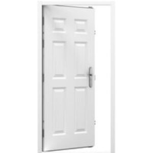 Lathams 6 Panel Steel Door 895 x 2020mm Lh Inward
