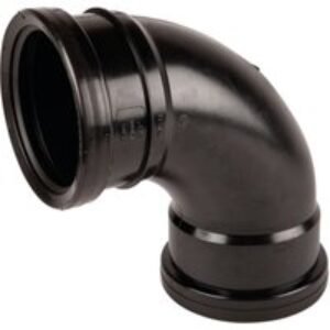 Wavin OsmaSoil D/S tight radius bend 87.5° 110m black