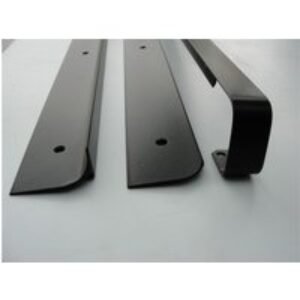 Unika 40mm Black Worktop Aluminium End Trim 630mm/6mm Radius