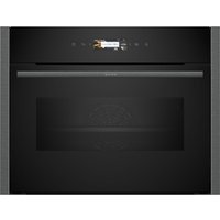 Neff N70 Home Connect Compact Built In Oven with Microwave Graphite Grey 45cm – C24MR21G0B