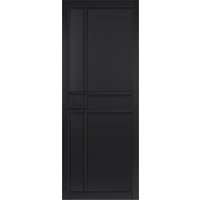 JB Kind City Art Deco Style Panels Black Painted Finish Door 1981 x 762 x 35mm