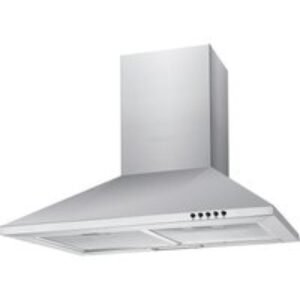 Unbranded 60cm Chimney Hood With Push Button Controls Stainless Steel NCE60NX
