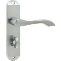 Frelan Hardware Jedo Broadway Bathroom Lever Handle Set Satin Chrome