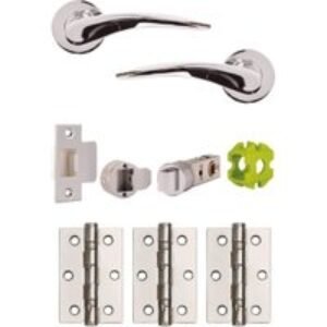 Jigtech Vecta Lever On Rose Handle Polished Chrome