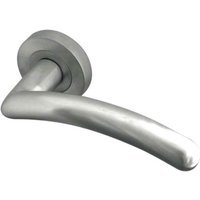 Frelan Hardware Jedo Mailand Lever On Rose Satin Chrome