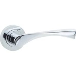 Frelan Hardware Jedo Comet Lever On Rose Handle Polished Chrome