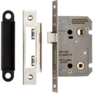 4FIREDOORS FS9670 Mortice Bathroom Lock Satin Nickel 64mm