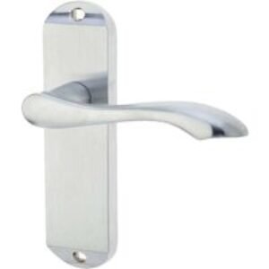 Frelan Hardware Jedo Broadway Lever Latch Handle Set Satin Chrome
