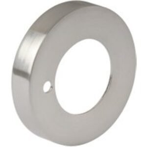Jigtech Round Privacy Rose Cover Satin Chrome Plated Pair