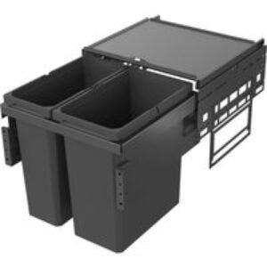 Vauth Sagel Envi Space Pull Out Bin 1 x 21 Litre & 1 x 28 Litre - For 500 Fascia
