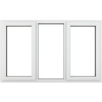 Crystal White Upvc Casement Clear Window 3P Left and Right Hand Opening 1770 mm x 1115 mm
