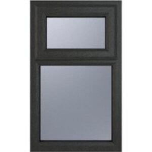 Crystal Grey Upvc Casement Obscure Window 2P Top Opening 610 mm x 1040 mm