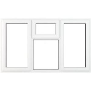 Crystal White Upvc Casement Clear Window 4P Top, Left and Right Hand Opening 1770 mm x 1115 mm