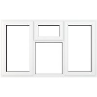 Crystal White Upvc Casement Clear Window 4P Top, Left and Right Hand Opening 1770 mm x 1190 mm