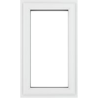 Crystal White Upvc Casement Clear Window 1P Left Hand Opening 610 mm x 1115 mm