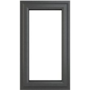 Crystal Grey Upvc Casement Clear Window 1P Right Hand Opening 610 mm x 820 mm