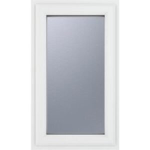 Crystal White Upvc Casement Obscure Window 1P Left Hand Opening 610 mm x 1040 mm