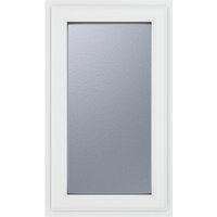 Crystal White Upvc Casement Obscure Window 1P Left Hand Opening 610 mm x 1040 mm