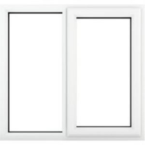 Crystal White Upvc Casement Clear Window 2P Right Hand Opening 1190 mm x 1115 mm