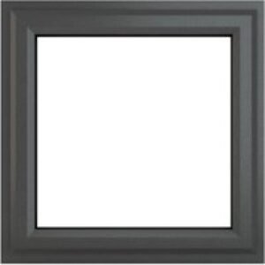 Crystal Grey Upvc Casement Clear Window 2P Top Opening 820 mm x 820 mm