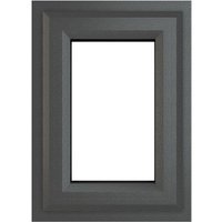 Crystal Grey Upvc Casement Clear Window 2P Top Opening 440 mm x 610 mm
