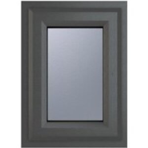 Crystal Grey Upvc Casement Obscure Window 2P Top Opening 440 mm x 610 mm