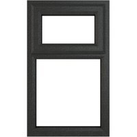 Crystal Grey Upvc Casement Clear Window 2P Top Opening 610 mm x 820 mm