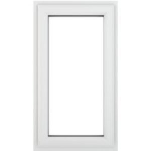 Crystal White Upvc Casement Clear Window 1P Top Opening 440 mm x 610 mm