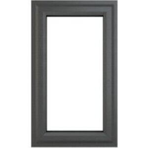Crystal Grey Upvc Casement Clear Window 1P Left Hand Opening 610 mm x 820 mm