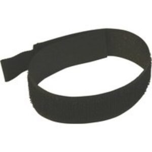 245071 Hook & Loop Cable Tie 450mm Black 10 Pack