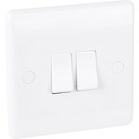 Bg 10A Low Profile Switch 2 Gang 2 Way
