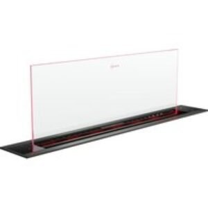 Neff N90 Home Connect Glassdraft Hob Hood with Touch Control and Guided Air Technology Black & Clear Glass 90cm - I98WMM1S7B