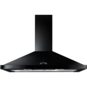 Rangemaster Hood 90cm Black Chrome No Rail