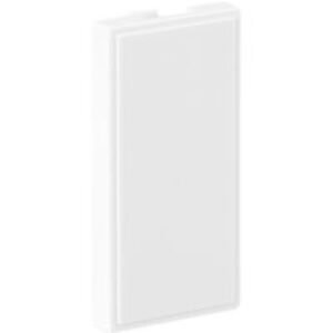 Euro Module Blank Half White 25mm x 50mm