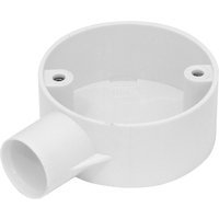 Profix PVC Conduit Box 1 Way White 20mm