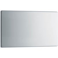 Bg Screwless Flat Plate Polished Chrome Blank Plate 2 Gang