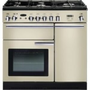 Rangemaster Professional Plus Dual Fuel Range Cooker 90cm Cream with Chrome Trim - PROP90DFFCR/C