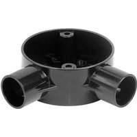 Profix PVC Conduit Box Angle Black 20mm