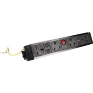 Powerdata Technologies Under Desk Power Outlet 4 x Sockets & Master Switch