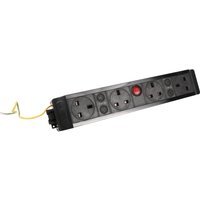 Powerdata Technologies Under Desk Power Outlet 4 x Sockets & Master Switch