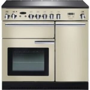 Rangemaster Professional Plus Induction Range Cooker 90cm Cream with Chrome Trim - PROP90EICR/C