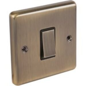Wessex Antique Brass Switch 1 Gang Intermediate