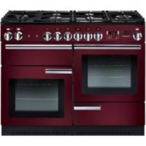 Rangemaster Professional Plus Dual Fuel Range Cooker 110cm Cranberry with Chrome Trim - PROP110DFFCY/C