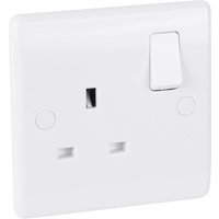 Bg 13A Low Profile Switched Socket 1 Gang Single Pole