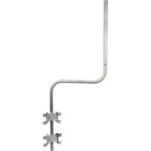 Proception TV Aerial & Satellite Dish Pole 6ft x 18in Steel Cranked Heavy Duty Brackets