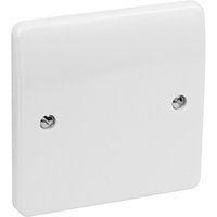 MK Blank Plate 1 Gang White