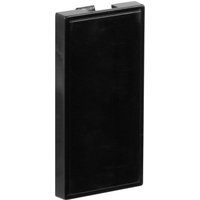Euro Module Blank Half Black 25mm x 50mm