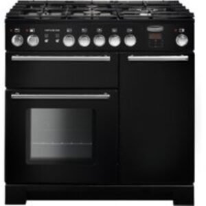 Rangemaster Infusion Dual Fuel Range Cooker 90cm Black - INF90DFFBL