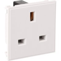 Euro Module Socket Outlet 13A White