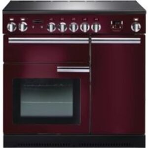Rangemaster Professional Plus Induction Range Cooker 90cm Cranberry with Chrome Trim - PROP90EICY/C